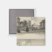 Residenzen, Abilene, Kansas Magnet (Vorderseite/Rückseite)