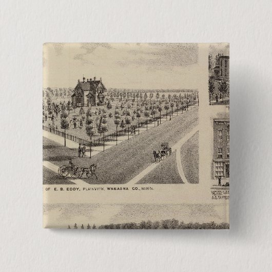 Residenzen, Bauernhof, Minnesota Button (Vorderseite)