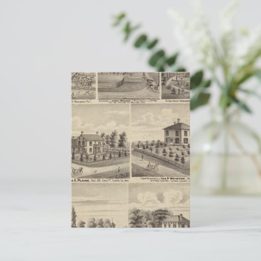 Residenzen, Bauernhöfe in Polen Postkarte (Stehend Vorderseite)