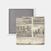 Residenzen, Farmen und Fabrik, Vandalia, Sandoval Magnet (Vorderseite/Rückseite)