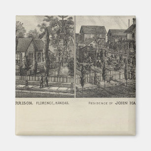 Residenzen, Florenz und Hillsboro, Kansas Magnet