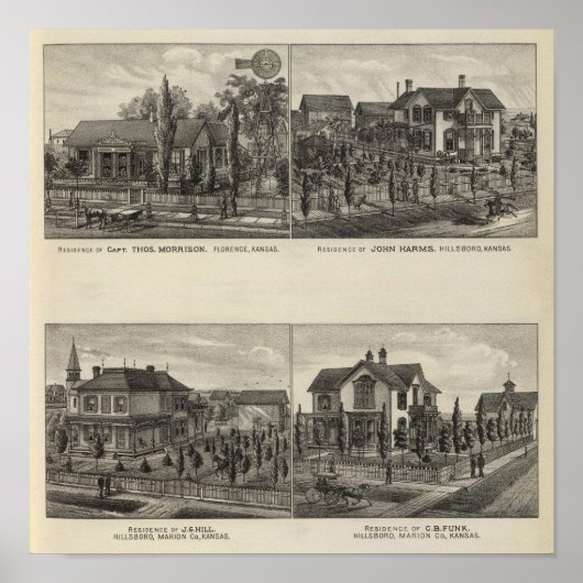 Residenzen, Florenz und Hillsboro, Kansas Poster (Vorne)