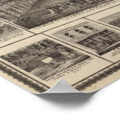 Residenzen & Geschäfte in Muscatine Poster (Ecke)