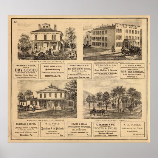 Residenzen, Hotels, Titusville, Franklin Poster (Vorne)