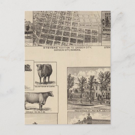 Residenzen in Kansas Postkarte (Vorderseite)