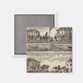 Residenzen in Minnesota Magnet (Vorderseite/Rückseite)