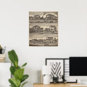 Residenzen in Minnesota Poster (Heimbüro)