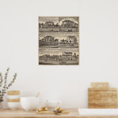 Residenzen in Minnesota Poster (Küche)