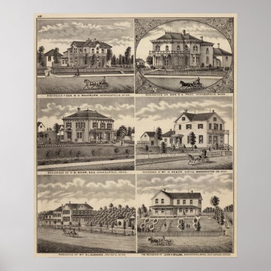 Residenzen in Minnesota Poster (Vorne)