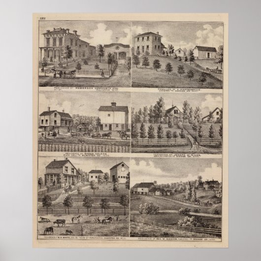Residenzen in Rochester und in Dodge, Minnesota Poster (Vorne)