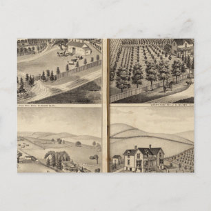 Residenzen John Turner, AC Shelton, H Wilsey Postkarte