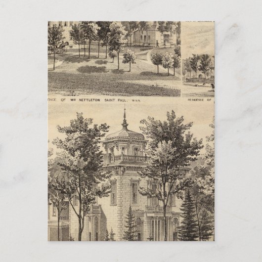 Residenzen, Minnesota Postkarte (Vorderseite)