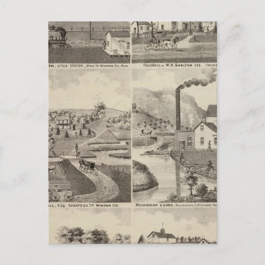 Residenzen, Minnesota Postkarte (Vorderseite)
