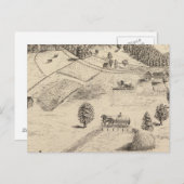 Residenzen und Bauernhof in New Haven Postkarte (Vorne/Hinten)