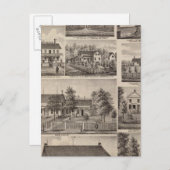 Residenzen und landwirtschaftliche Gebäude, Owaton Postkarte (Vorne/Hinten)