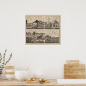 Residenzen und Scheunen, Minnesota Poster (Küche)