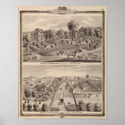 Residenzen von DB Murrow und Geo Crawford Poster (Vorne)