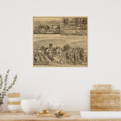 Residenzen von HJ Murdoch Poster (Küche)