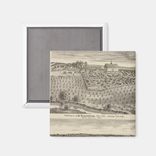 Residenzen von JW Richardson & JD McGlothlen Magnet (Vorderseite/Rückseite)