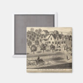 Residenzen von SA Nay und DM Winans Magnet (Vorderseite/Rückseite)