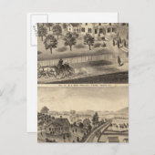 Residenzen von SA Nay und DM Winans Postkarte (Vorne/Hinten)
