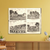 Residenzen von Swallow Leinwanddruck (Insitu (Wohnzimmer))