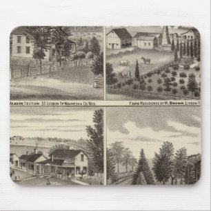 Residenzen, Waukesha & Kenosha Landkreis Mousepad