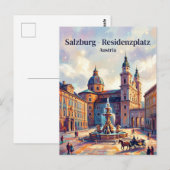 Residenzplatz Österreich Postkarte (Vorne/Hinten)