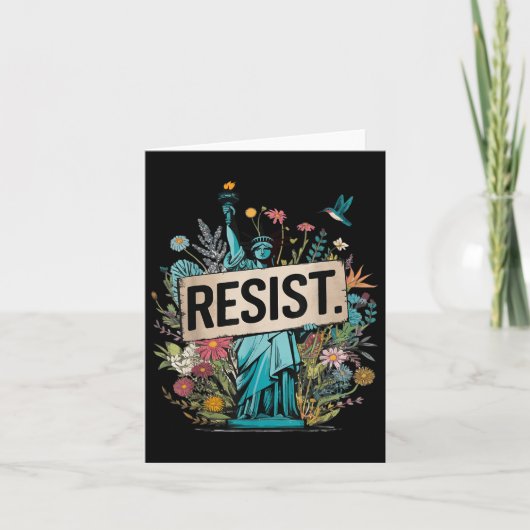 Residenzstatue des Liberty Protest Karte (Vorderseite)