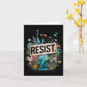 Residenzstatue des Liberty Protest Karte (Gelbe Blume)