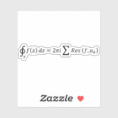 Residualsatz - komplexe Analyse - Berechnung und Aufkleber (Blatt)