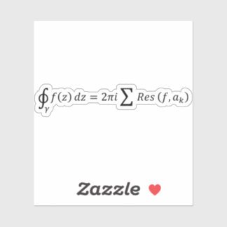 Residualsatz - komplexe Analyse - Berechnung und Aufkleber