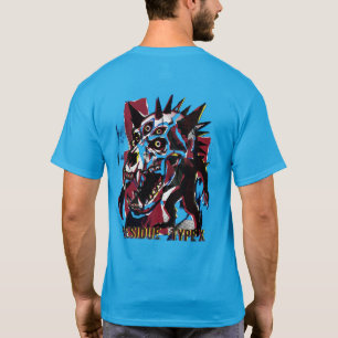 Residue Type X-Shirt – Punk-Totenschädel-Monster-G T-Shirt