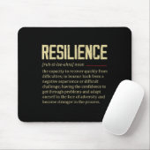 Resilience Definition Dictionary Vintage Motivatio Mousepad (Mit Mouse)