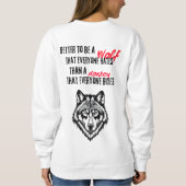 Resilience, self-worth, and independence sweatshirt (Rückseite)