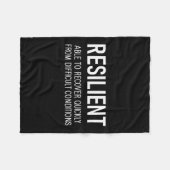 Resilient Able To Recover Quickly From Difficult C Fleecedecke (Vorderseite (Horizontal))