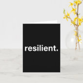 Resilient Mental Strength Self-esteem Motivation R Karte (Gelbe Blume)