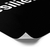 Resilient Mental Strength Self-esteem Motivation R Poster (Ecke)