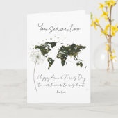 Resilient Military Child Armed Forces Day Karte (Gelbe Blume)