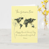 Resilient Military Child Armed Forces Day Karte (Gelbe Blume)