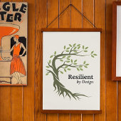 RESILIENT NACH DESIGN MOTIVIEREND POSTER