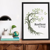 RESILIENT NACH DESIGN MOTIVIEREND POSTER