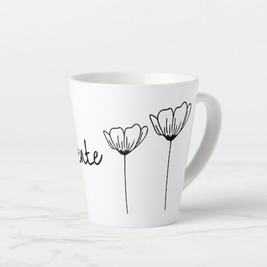 Resiliente Flores Latte Tasse (Rechte Ecke)