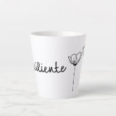 Resiliente Flores Latte Tasse (Vorderseite)
