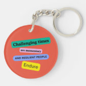 Resilienz Acrylischer Schlüsselanhänger (Rückseite)