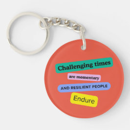 Resilienz Acrylischer Schlüsselanhänger