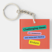 Resilienz Acrylischer Schlüsselanhänger (Vorderseite)