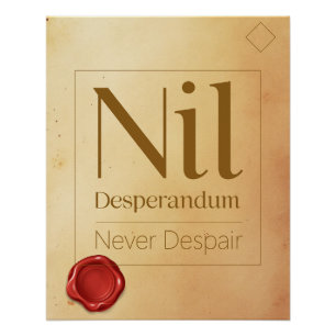 Resilienz Motivationszitat - Lateinische Poster-Ku Poster