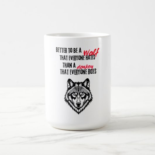 Resilienz, Selbstwert und Unabhängigkeit Kaffeetasse (Mittel)