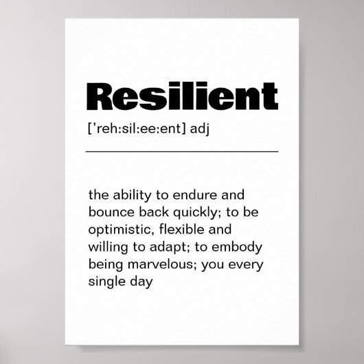 Resilizium Definition Wall Art Print Poster (Vorne)